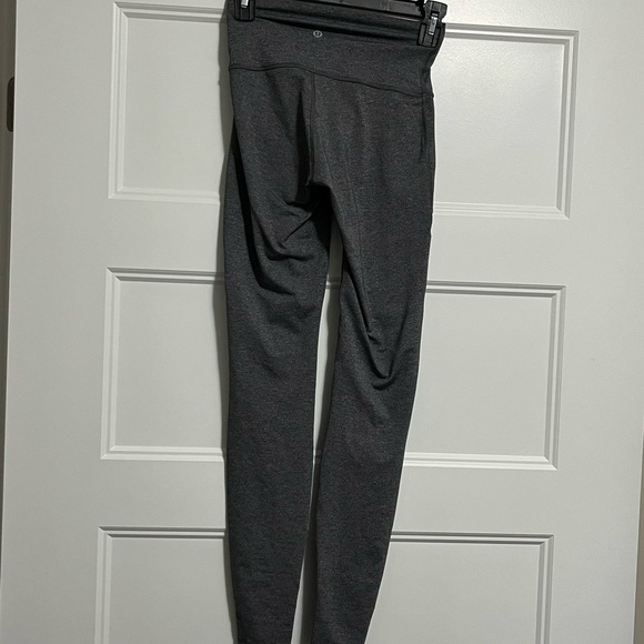 Lululemon Wunder Under Leggings Special Edition Tech Mesh Heather Gray Sz 4 - Picture 6 of 9